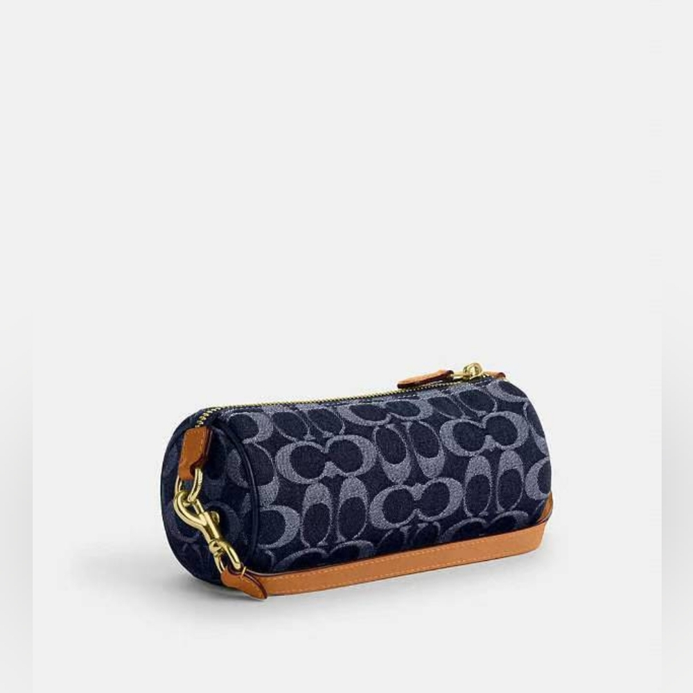 Nolita Barrel Bag In Signature Denim